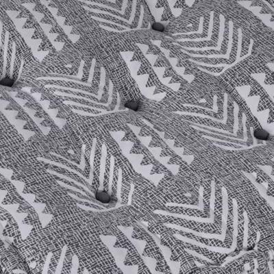 VidaXL Modulair bank grijze print 70 x 70 x 36 cm stof