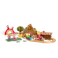 Bigjigs houten monster treinset, 50dlg. - thumbnail