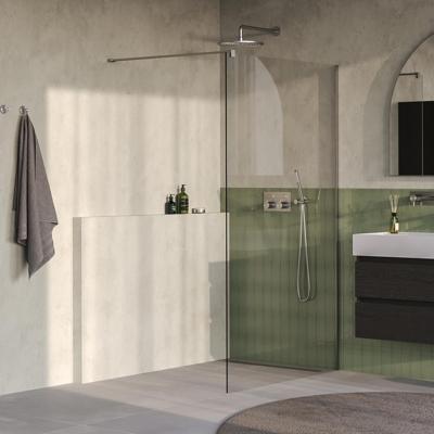 BRAUER Oblivion inloopdouche helder glas 120x200 incl. glascoating PVD RVS-kleurig geborsteld BRAUER Oblivion inloopdouche helder glas 120x200 incl. glascoating PVD RVS-kleurig geborsteld