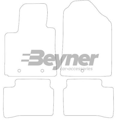 Velours Automatten passend voor Hyundai I10 2014- 4-delig HL1260344