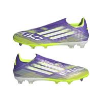 adidas F50 League Veterloze Gras / Kunstgras Voetbalschoenen (MG) Paars Wit Neongeel - thumbnail