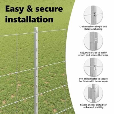 VidaXL Hek met paal zilver 1,6 x 25 m staal