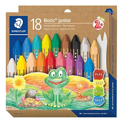 Staedtler Noris Junior waskrijt, etui van 18 stuks Staedtler Noris Junior waskrijt, etui van 18 stuks