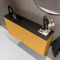 MONDIAZ TURE 100cm toiletmeubel ocher. EDEN wastafel urban links 1 kraangat - thumbnail