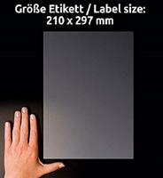 Avery-Zweckform L7784-25 Folie-etiketten 210 x 297 mm Polyester folie Transparant 25 stuk(s) Permanent hechtend Laser (kleur), Laser (zwart/wit), Kopiëren - thumbnail