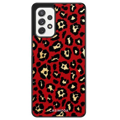Samsung Galaxy A52 hoesje - Luipaard rood Samsung Galaxy A52 hoesje - Luipaard rood