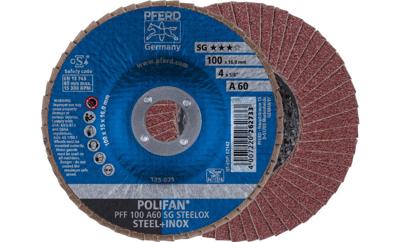 PFERD TOOLS 67606100 PFF 100 A 60 SG STEELOX/16,0 Lamellenschijf Diameter 100 mm Boordiameter 16 mm RVS, Staal 10 stuk(s) PFERD TOOLS 67606100 PFF 100 A 60 SG STEELOX/16,0 Lamellenschijf Diameter 100 mm Boordiameter 16 mm RVS, Staal 10 stuk(s)