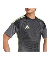 adidas Tiro 25 Competition Keepersshirt Korte Mouwen Grijs Zwart Lichtgroen - thumbnail
