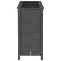VidaXL Plantenbak 82,5x40x78 cm massief grenenhout grijs - thumbnail