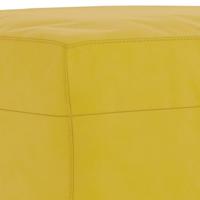 3-delige Loungeset met kussens fluweel geel - thumbnail