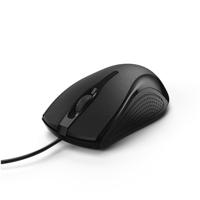 Hama Muis USB Optisch Zwart 3 Toetsen 1200 dpi Muisknoppen, Geïntegreerd scrollwiel, Ergonomisch - thumbnail
