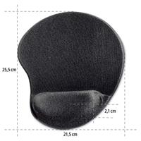Hama Mousepad Ergonomic Black - thumbnail