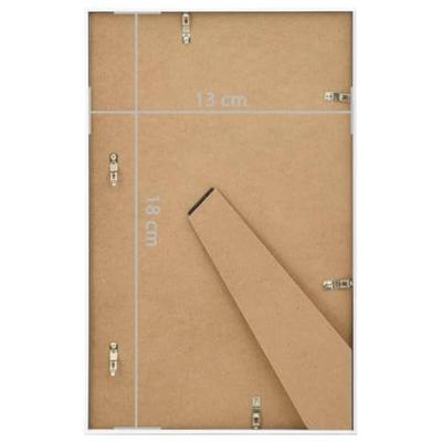 VidaXL Fotolijsten 3 st voor tafel 13x18 cm mdf wit