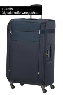 Samsonite Citybeat Spinner 78 Exp navy blue Zachte koffer