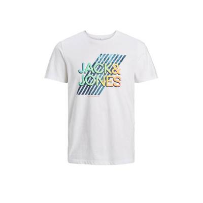 JACK & JONES JUNIOR T-shirt Spring met logo wit JACK & JONES JUNIOR T-shirt Spring met logo wit
