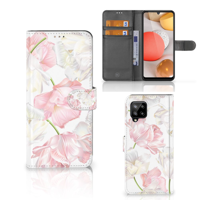 Samsung Galaxy A42 5G Hoesje Lovely Flowers - thumbnail