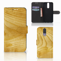 Huawei Mate 10 Lite Book Style Case Licht Hout - thumbnail