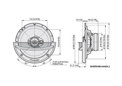 Pioneer TS-A2013i Speaker Pioneer TS-A2013i Speaker