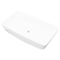 VidaXL Luxe keramische rechthoekige wasbak 71 x 39 cm (wit) - thumbnail