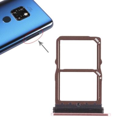2 x SIM-kaart lade voor Huawei mate 20 (Rose goud)