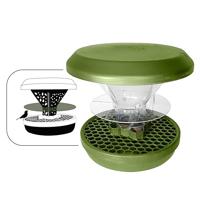 Swissinno Großvogel-Abwehr Ring für Vogelfutter Silos Davos und Lucerne Bescherming voor voedersilo tegen grote vogels Zilver 1 stuk(s) 1 860 001K - thumbnail