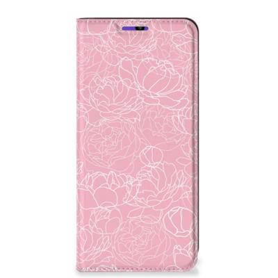 Samsung Galaxy A22 4G | M22 Smart Cover White Flowers