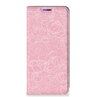 Samsung Galaxy A22 4G | M22 Smart Cover White Flowers - thumbnail