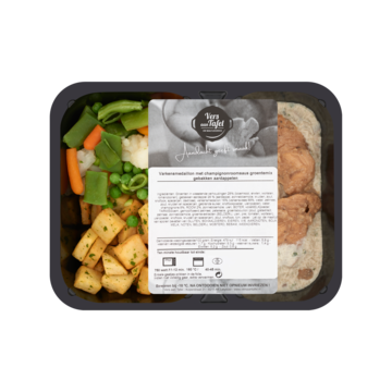 Vers Aan Tafel Varkenshaasje met Champignonroomsaus Groentemix Gebakken Aardappelen 500 g bij Jumbo