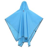 VidaXL Regenponcho met capuchon 2-in-1 ontwerp 223x145 cm blauw - thumbnail