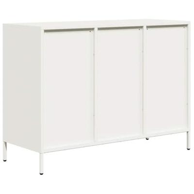 Dressoir 101,5x39x73,5 cm koudgewalst staal wit Dressoir 101,5x39x73,5 cm koudgewalst staal wit