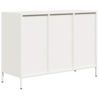 Dressoir 101,5x39x73,5 cm koudgewalst staal wit - thumbnail