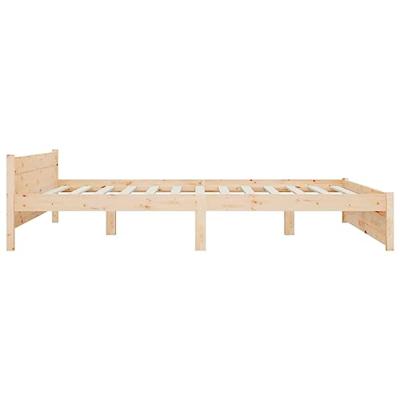 Bedframe zonder matras massief hout 160x200 cm - thumbnail