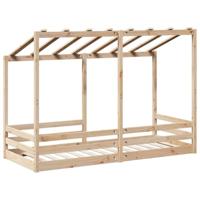 Kinderbed met bedhuis 75x190 cm massief grenenhout - thumbnail