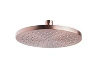 Caral hoofddouche rond 20 x 1,2 cm geborsteld koper - thumbnail