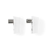 IEC (Coax) -Connector | Male + Female - Gehoekt | 2 Stuks | Wit - thumbnail
