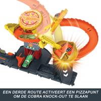 Hot Wheels Pizza Slam Corba Attack of T-Rex Blaze Battle (City Pizza Race) - thumbnail