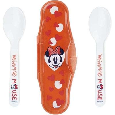 SET VAN 2 LEPELS MET DRAAGTAS MINNIE COLLECTOR