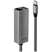 LINDY Lindy Netwerkadapter 2.5 GBit/s USB-C 3.1 Gen 1, Gigabit-LAN (1/2.5 Gbit/s), RJ45 - thumbnail