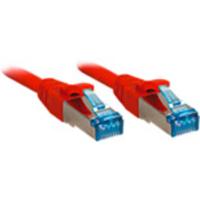 LINDY 47163 RJ45 Netwerkkabel, patchkabel CAT 6A S/FTP 1.50 m Rood 1 stuk(s) - thumbnail
