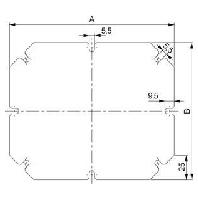 Schneider Electric NSYAMPM1916TB (l x b) 175 mm x 150 mm Staal (verzinkt) 1 stuk(s)