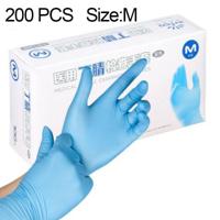 200 PCS Blue Disposable Butyronitrilhandschoenen Medische huishoudelijke benodigdheden grootte: M geschikt voor palmbreedte: 8cm-9cm - thumbnail