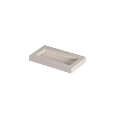 INK Pitch Wastafel keramische slab bak met drain en front en side skirts zonder kraangat 80x45x9 Travertin mat INK Pitch Wastafel keramische slab bak met drain en front en side skirts zonder kraangat 80x45x9 Travertin mat
