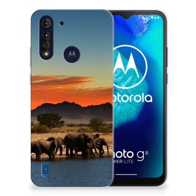 Motorola Moto G8 Power Lite | TPU Hoesje | Olifanten