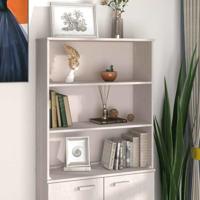Opzetkast HAMAR 85x35x100 cm massief grenenhout wit - thumbnail