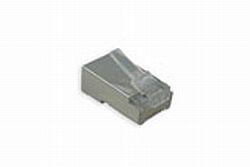 ACT TD108B RJ45 (8P/8C) Afgeschermde Modulaire Connector | Ronde Kabel | Masssieve Aders | 25 stuks