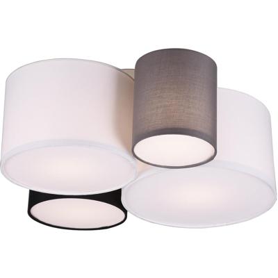 Meerkleurige LED Plafondlamp Trion Hotia - 4x E27 - Aluminium