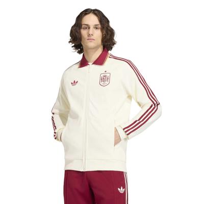 adidas Spanje Originals Anthem Trainingsjack Beige Bordeauxrood
