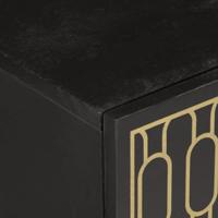 Nachtkastje 50x33x60 cm massief mangohout - thumbnail