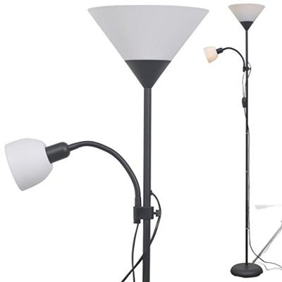 VidaXL Vloerlamp zwart VidaXL Vloerlamp zwart