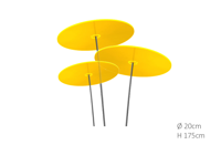 3 stuks! Zonnevangers Geel groot 175x20 cm Cazador Del Sol - Cazador del sol - thumbnail